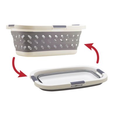 Cesta Portabiancheria Collassabile Grey