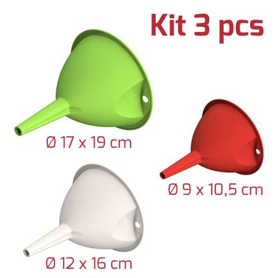 Imbuto Kit 3 Misure Verde + Bianco + Rosso