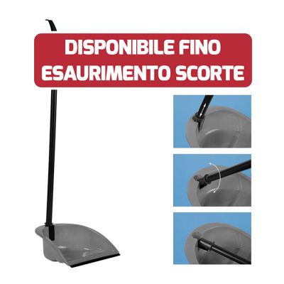 Alzaimmondizia Silver con Manico Snodato Plastica