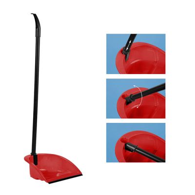 Alzaimmondizia Rosso con Manico Snodato Plastica