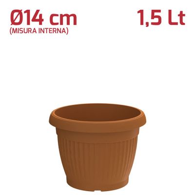 Vaso Gaia D14cm Terracotta