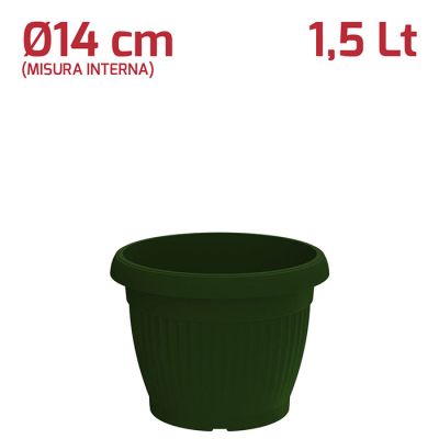Vaso Gaia D14cm Verde