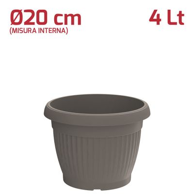 Vaso Gaia D20cm Grigio