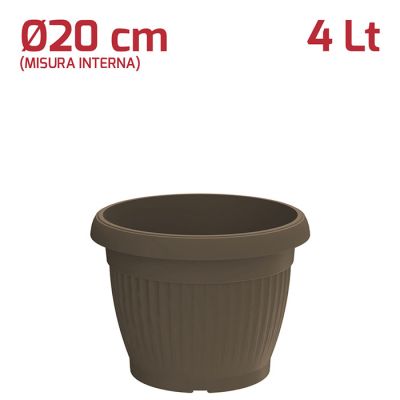 Vaso Gaia D20cm Marrone