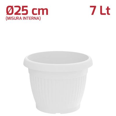 Vaso Gaia D25cm Bianco