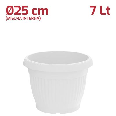 Vaso Gaia D25cm Bianco