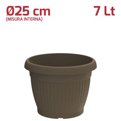 Vaso Gaia D25cm Marrone