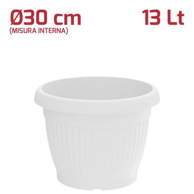 Vaso Gaia D30cm Bianco