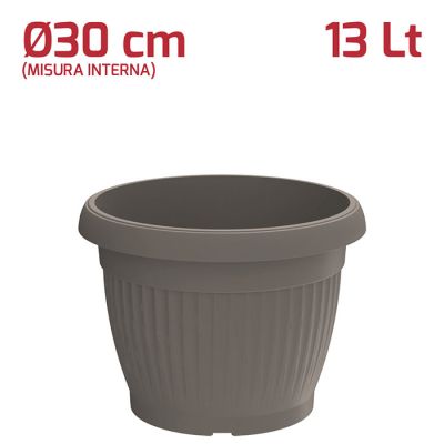 Vaso Gaia D30cm Grigio