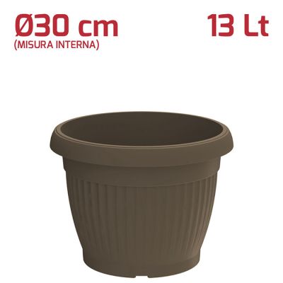 Vaso Gaia D30cm Marrone