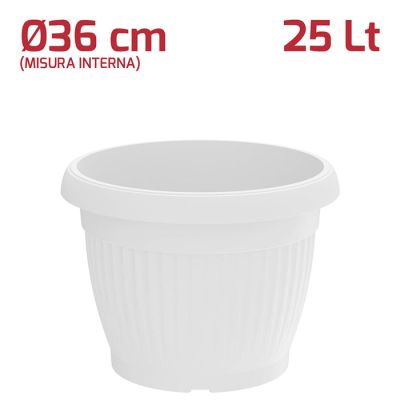 Vaso Gaia D36cm Bianco
