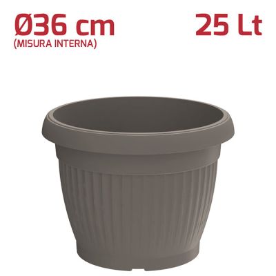 Vaso Gaia D36cm Grigio