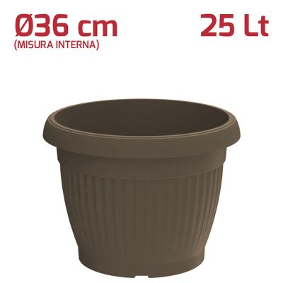 Vaso Gaia D36cm Marrone