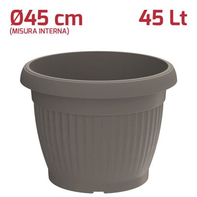 Vaso Gaia D45cm Grigio