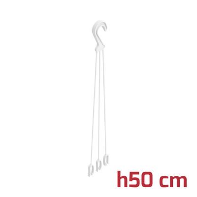 Gancio per Vaso H50cm Bianco