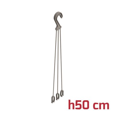 Gancio per Vaso H50cm Grigio