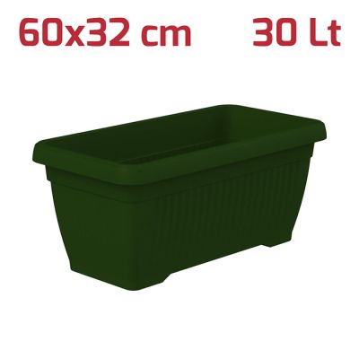 Vaso Rettangolare Gaia 60x32cm Verde