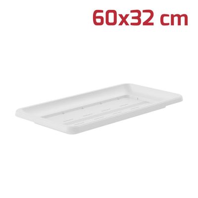 Sottovaso Rettangolare 60x32cm Bianco
