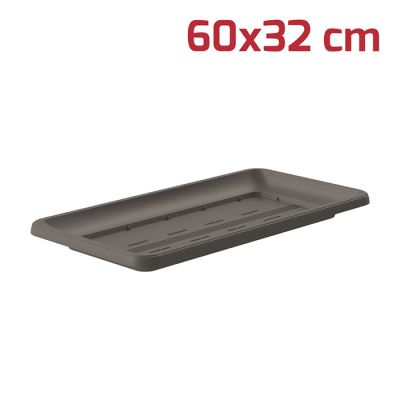 Sottovaso Rettangolare 60x32cm Grigio