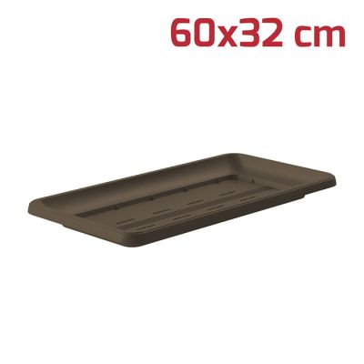 Sottovaso Rettangolare 60x32cm Marrone