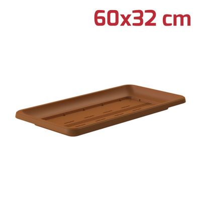Sottovaso Rettangolare 60x32cm Terracotta