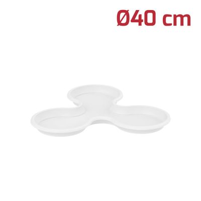 Sottovaso Trio D30cm Bianco