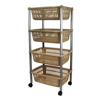 Carrello 4 Ripiani Tortora