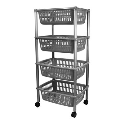 Carrello 4 Ripiani Silver