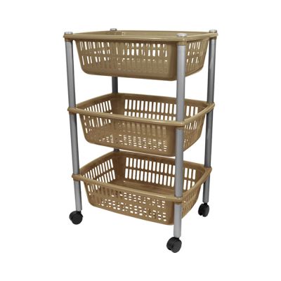Carrello 3 Ripiani Tortora