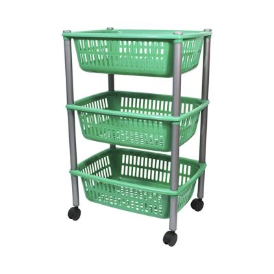 Carrello 3 Ripiani Verde Scuro