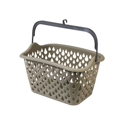 Cestino Portamollette Grigio Tortora con Manico