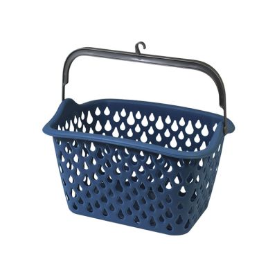 Cestino Portamollette Blu Avio con Manico