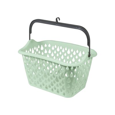 Cestino Portamollette Verde Salvia con Manico