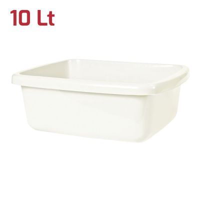 Bacinella Rettangolare 30X37Cm 10L Bianco