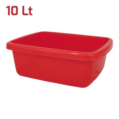 Bacinella Rettangolare 30X37Cm 10L Rosso Brillante