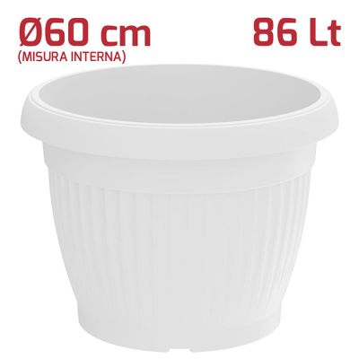 Vaso Gaia D60cm Bianco