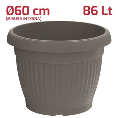 Vaso Gaia D60cm Grigio