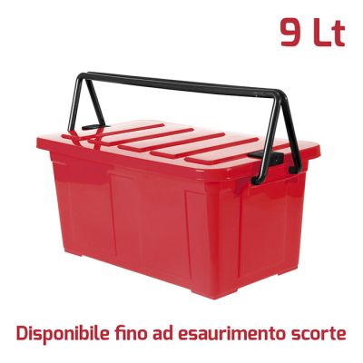 Jolly Box Manico Rosso con chiusure Antracite