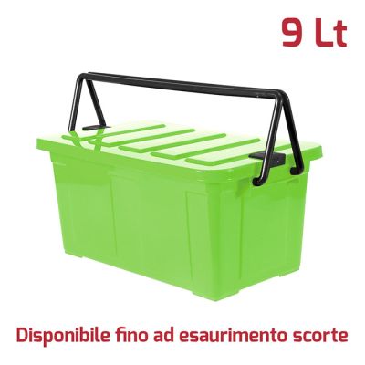 Jolly Box Manico Verde Lime con chiusure Antracite