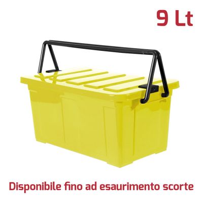 Jolly Box Manico Giallo con chiusure Antracite
