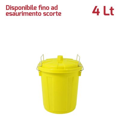 Mini Bin 4Lt con Chiusure Giallo