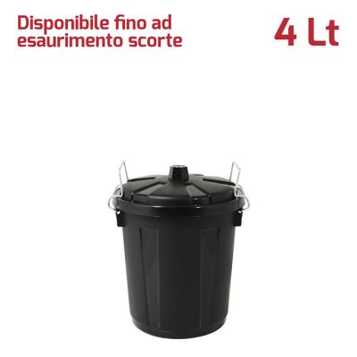 Mini Bin 4Lt con Chiusure Nero