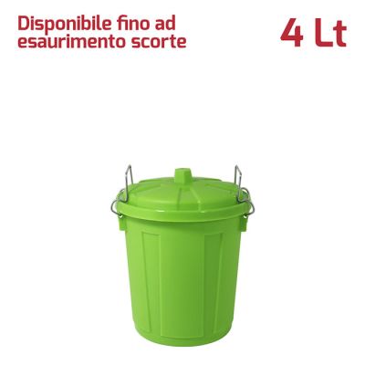 Mini Bin 4Lt con Chiusure Verde Lime