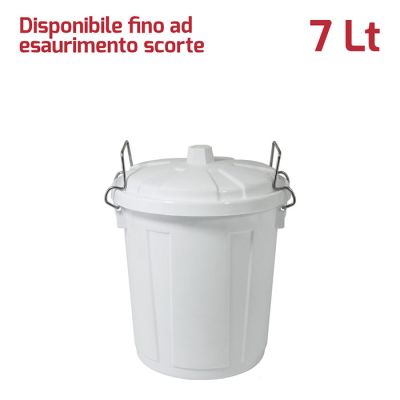 Jolly Bin 7Lt con Chiusure Bianco Ghiaccio
