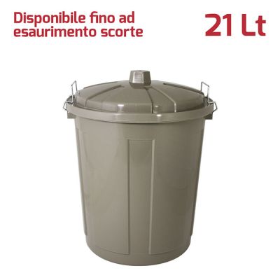 Maxi Bin 21Lt con Chiusure Tortora