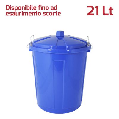 Maxi Bin 21Lt con Chiusure Blu Brillante