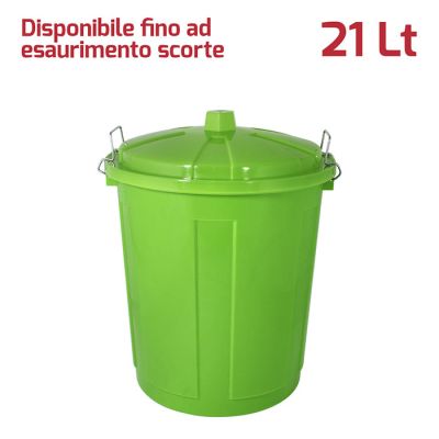 Maxi Bin 21Lt con Chiusure Verde Brillante