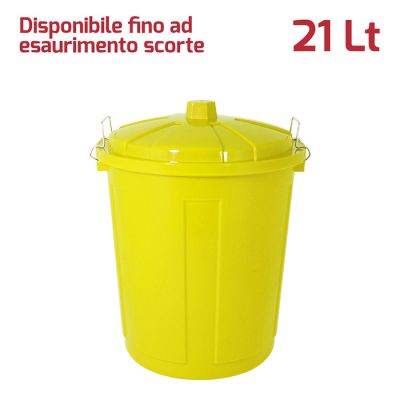 Maxi Bin 21Lt con Chiusure Giallo