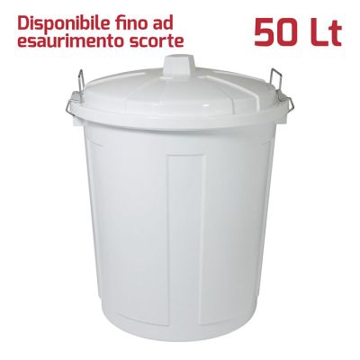 Big Bin 50Lt con Chiusure Bianco Ghiaccio