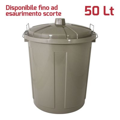 Big Bin 50Lt con Chiusure Tortora